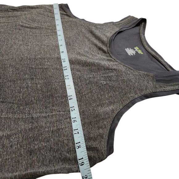 Tek Gear Activewear Top Size Large Drytek 2pcs Black/Gray  Reflective Logo - Picture 6 of 12